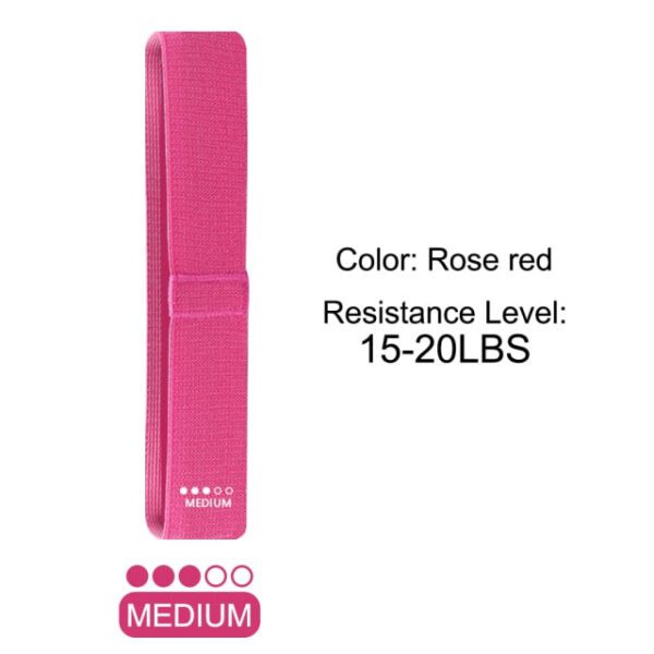 Rose Red Resistance Band 15-20 LBS