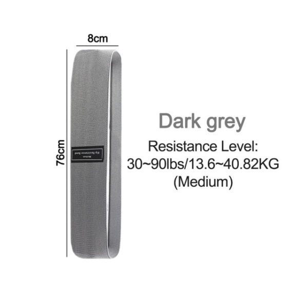 Dark Grey Resistance Loop Band 15-20 LBS
