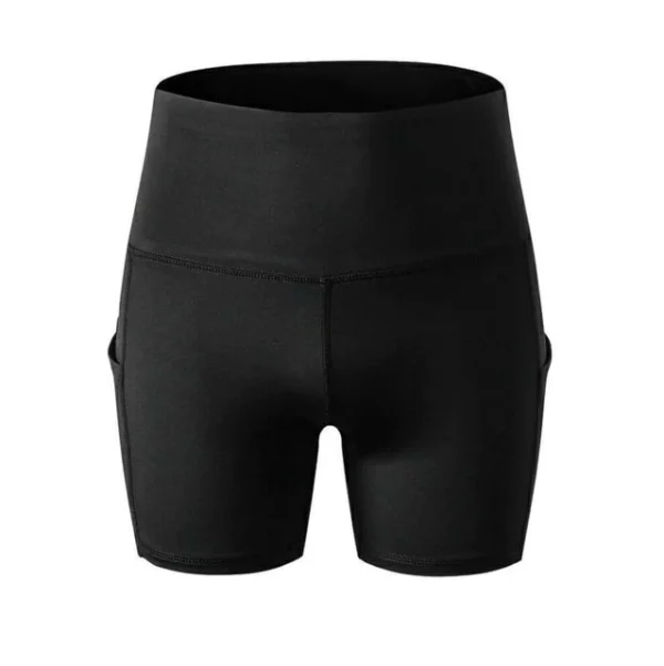 A black short with pockets on the side.