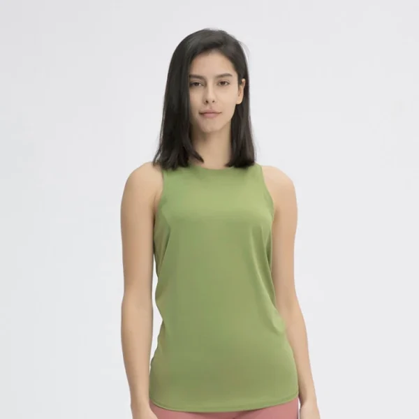 Nepoagym Women sleeveless workout tank top green