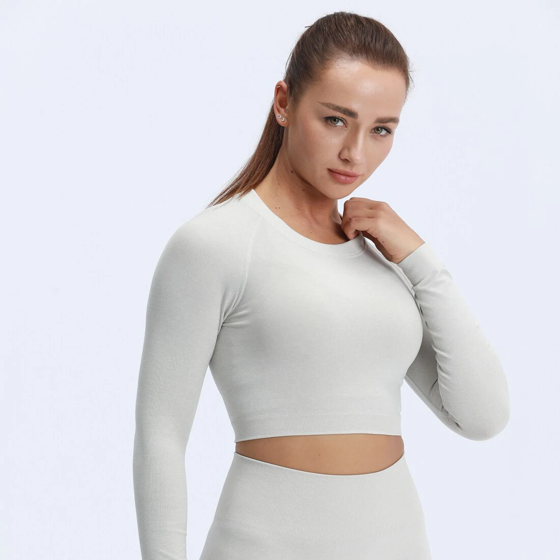 Nepoagym Acting basic women cropped top